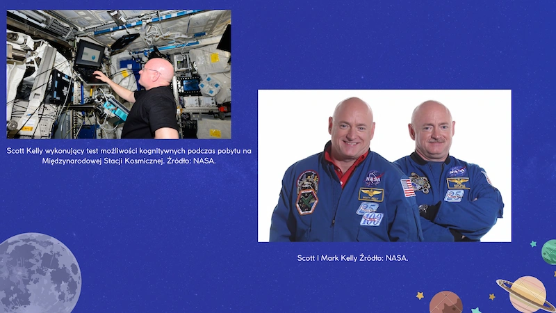 Scott Kelly wykonujący test możliwości kognitywnych podczas pobytu na Międzynarodowej Stacji Kosmicznej